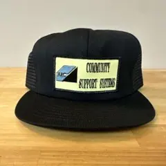 希少 USA製 80s-90sデッドストック トラッカー キャップ 企業ロゴ