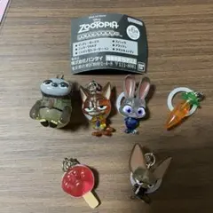 ズートピア1 カプセルトイ 全6種 めじるしアクセサリー コンプリートセット