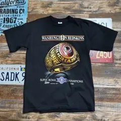 ま*ん様 90s USA製 NFL ワシントン レッドスキンズ Tシャツ Lスー