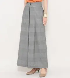 センスオブプレイス グレンチェックワイドパンツ 難あり