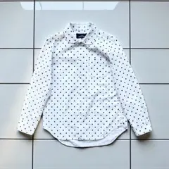 トリココムデギャルソン　水玉長袖シャツ　丸襟