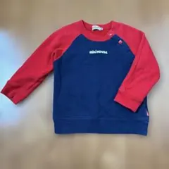 miki HOUSE トレーナー 90 赤/紺