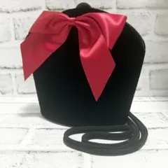 希少/未使用保管品✨イヴ サンローラン YSL ショルダーバッグ ベロア リボン