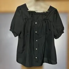 MAJESTIC LEGON ブラックオフショルダーブラウス Fサイズ