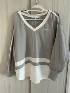 rienda Vネック長袖Tシャツ