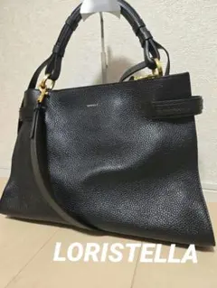 LORISTELLA ハンドバッグ センターシーム 2way ブラックのサムネイル