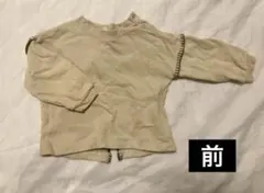 petit main 90cm 肩ボタン付きステッチ入りトップス