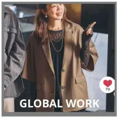 GLOBALWORK airi イージーケアゆるジャケット グローバルワークのサムネイル