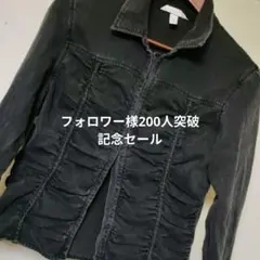 H＆M 黒デニムシャツ ブラウス 長袖