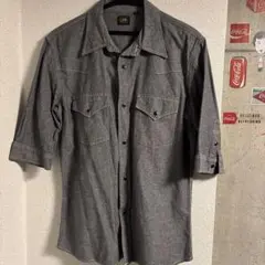 90s Lee シャンブレーシャツ UNION MADE 黒タグ XLのサムネイル
