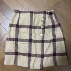 チェック　ミニスカート