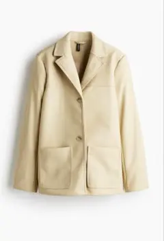 h&m レザージャケット　ベージュ　Sサイズ　完売品