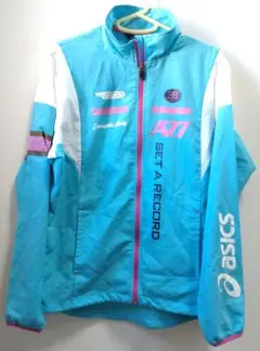 L ウィンドブレーカー 薄手 軽量 asics アシックス A77 ユーズド品