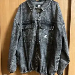 Starter グレー デニムジャケット