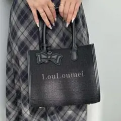 美品　NICE CLAUP LouLoumei ミニトートバッグ　ルルミー　黒