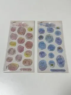 ちいかわ ハチワレ　メルティシュシュ シーリングスタンプ風シール　2種セット