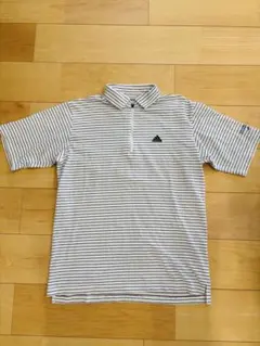 adidas ハーフジップ ボーダー 半袖シャツのサムネイル