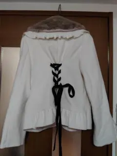 オマケ付！axes femme編み上げコート☆白☆アクシーズファムロリィタ