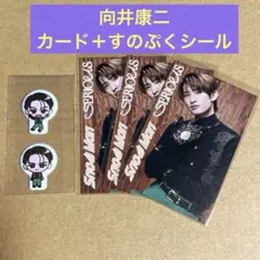 Snow Man 【SERIOUS】特典カード&すのぷくシールセット/向井康二