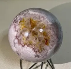 ガーデンクオーツ】丸玉 置物 縁起物 台座付き No.1150 - メルカリ