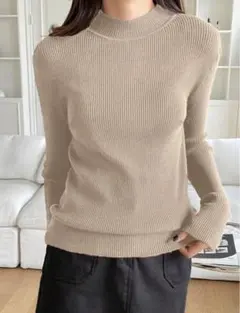 【SHEIN】【DAZY】ベージュ タートルネック L