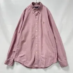 ポロ ラルフローレン/QRタグ/胸ワンポイント/ポロプレイヤー/B.D.シャツ