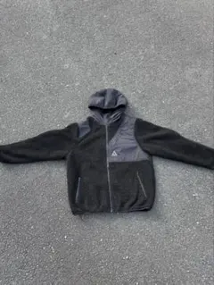 HUF ハフ ボアフリース ジャケット フーディー ブラック L