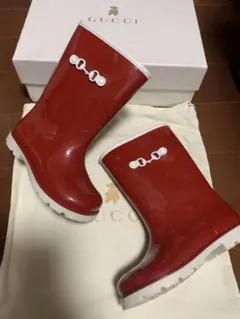 レア Gucci レインブーツ　25のサムネイル