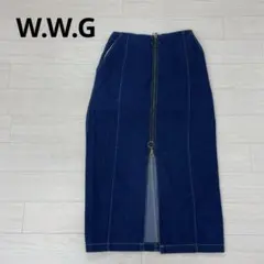 W.W.G WHO'S WHO gallery　フロントジップデニムスカートのサムネイル