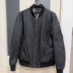 【ユニクロ】（L）MA-1 フライトジャケット メンズ ブルゾン ジップアップ