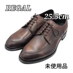 未使用 REGAL Uチップ 06CR ブラウン Vチップ レザーシューズのサムネイル
