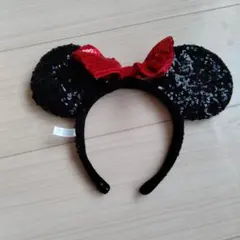 ミニーマウス風ラメカチューシャ