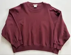 archive H&Mクルーネック スウェット ボルドーのサムネイル