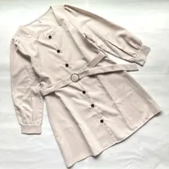 新品！　ワンピース　S ピンクベージュ