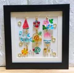 【たかりん様お取り置き】かわいい夏の吊り飾り＊シーグラスアート
