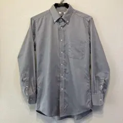 UNIQLO グレー ボタンダウンシャツ 長袖 Sサイズ