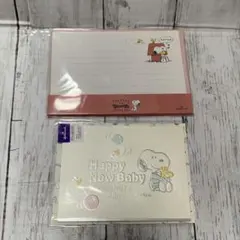 新品　 スヌーピー レターセット　メッセージカード　2点