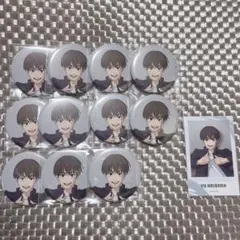 呪術廻戦　アニメーション展　灰原雄　缶バッジ　チェキ風カード