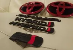 トヨタエンブレム 30プリウスエンブレムセット20 マットブラック 艶 
