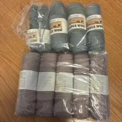 アルパカウール　毛糸　総量約850g