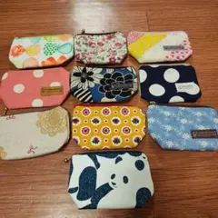 ハンドメイド ポーチ 10点セット　４