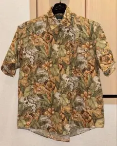 【航海図柄】REGAL 90s総柄 半袖シャツ ワイド Mのサムネイル