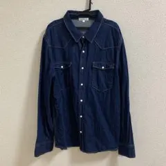Enjouemen（エンジョウメン）のスナップボタンデニムシャツM