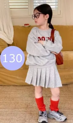 スウェット　スカート　セットアップ　韓国子供服　女の子