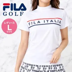 FILAGOLF 近年モデル モックネックシャツ ホワイト Lサイズ 多機能