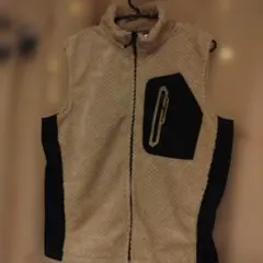 FieldCore フリースベスト Lサイズ ベージュ・黒