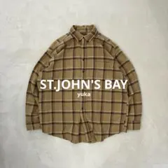 好配色◎ 90s ST.JOHN'S BAY ネルシャツ ヘビネル 長袖
