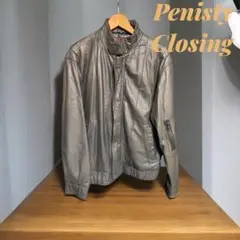 ビンテージ　名品！LONDON FOG レザー シングルライダースジャケット