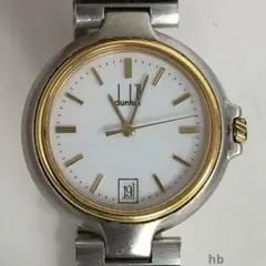 ダンヒル　腕時計　ローマ　ホワイト文字盤　アンティーク dunhill ダンヒル ミレニアム メンズ腕時計 白文字盤 コンビ - メルカリ