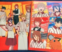 チェンソーマン　ラウンドワン　コラボ ゲーム特典　A5クリアファイル　2種